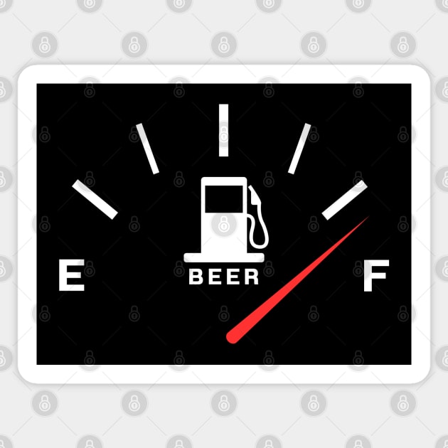 Fueled by Beer Sticker by Stylecombinator
